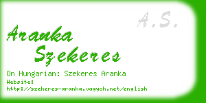 aranka szekeres business card